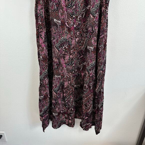 Anthropologie Maeve Lisabetta Maxi Dress Purple Boho Large - Picture 7 of 11